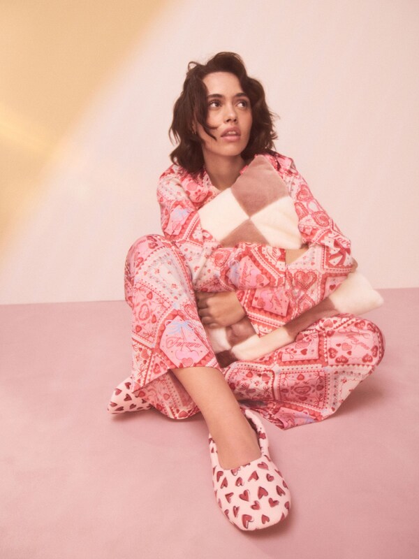 Seraphine Pink Hearts Ballet Slippers