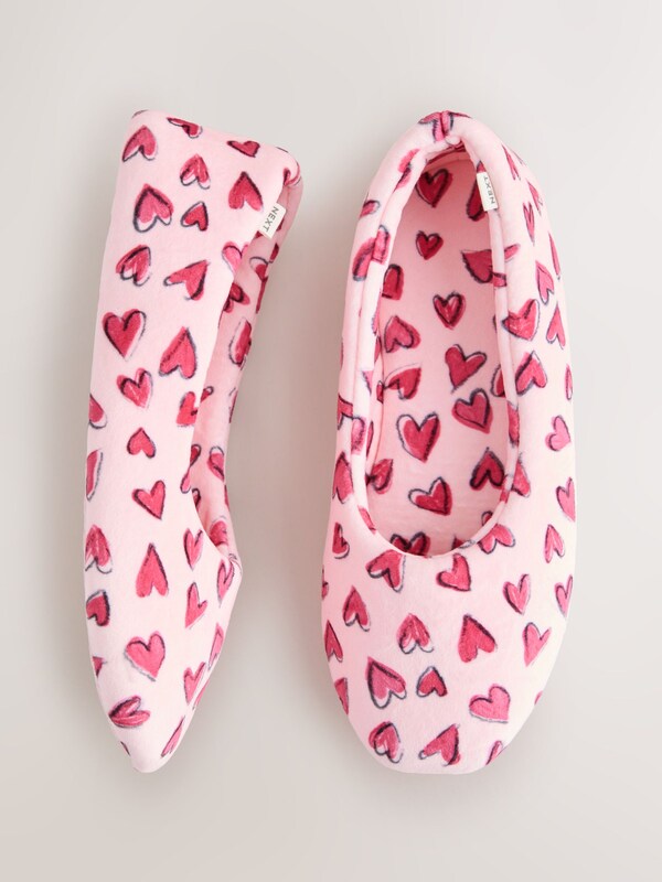 Seraphine Pink Hearts Ballet Slippers