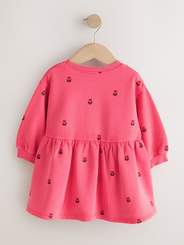 Seraphine Pink Hearts Sweat Dress (3mths-7yrs)