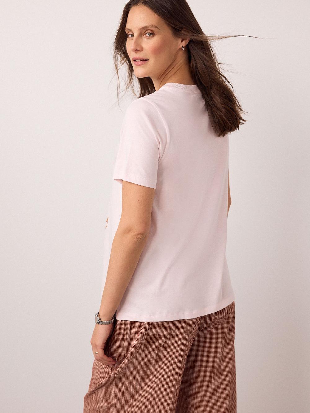 seraphine Pink Maternity Oversized Graphic T-Shirt