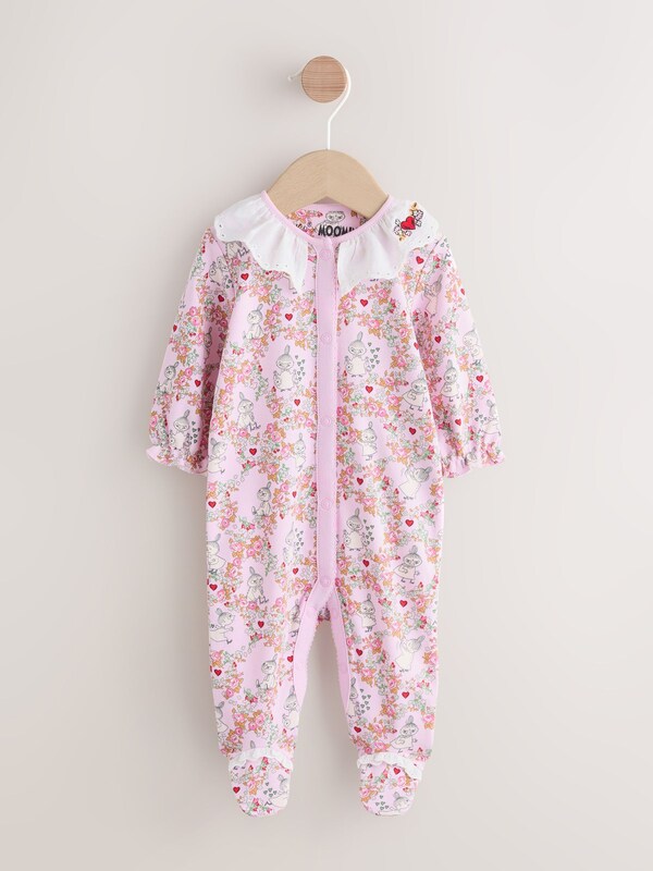 Seraphine Pink Moomin Baby Sleepsuit