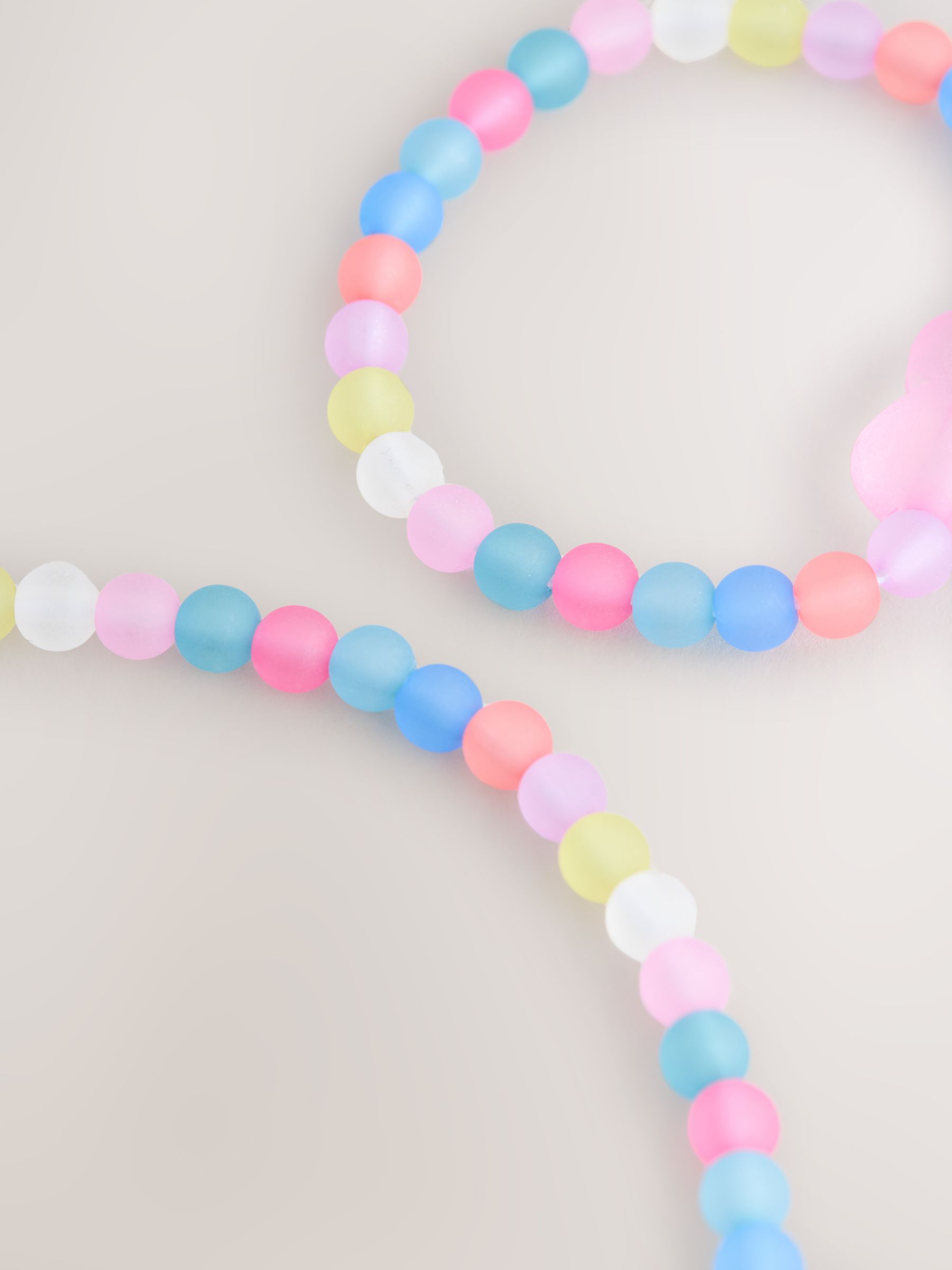 seraphine Pink Rainbow Beaded Jewellery Set