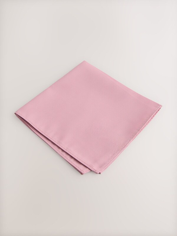 Seraphine Pink Textured Pocket Square