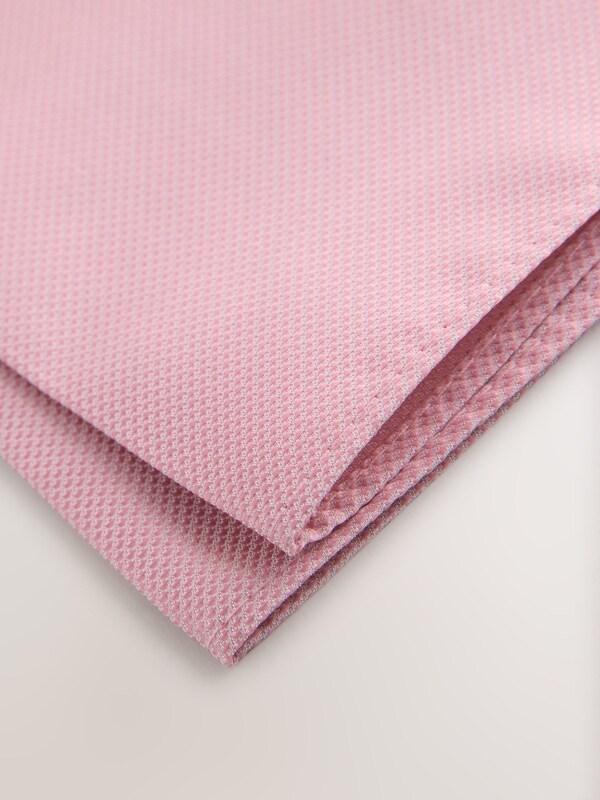 Seraphine Pink Textured Pocket Square