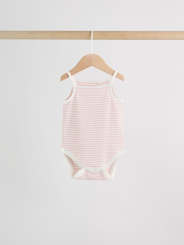 Seraphine Pink Vest Baby Bodysuits 5 Pack