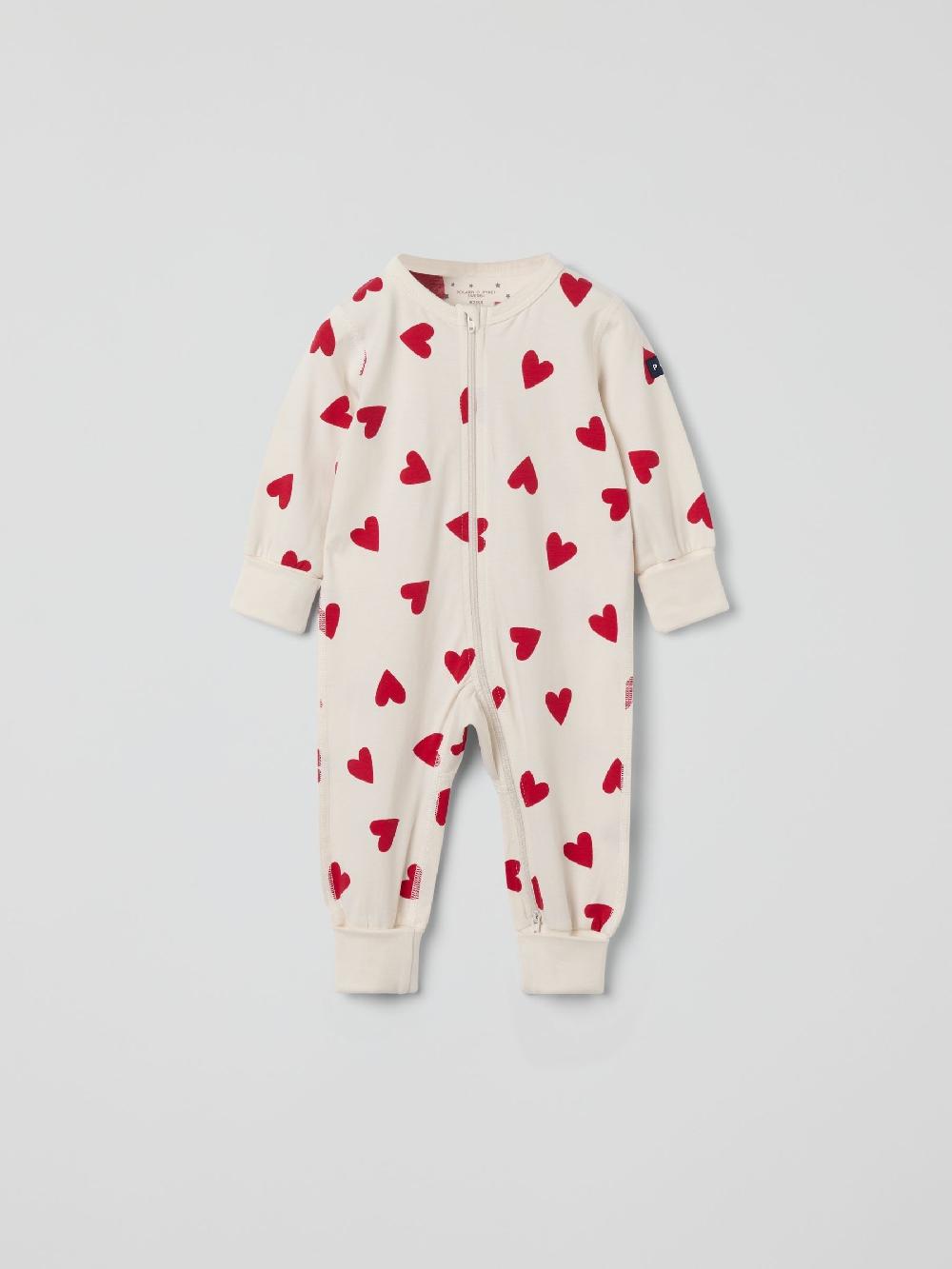 seraphine Polarn O. Pyret Natural Printed Sleepsuit