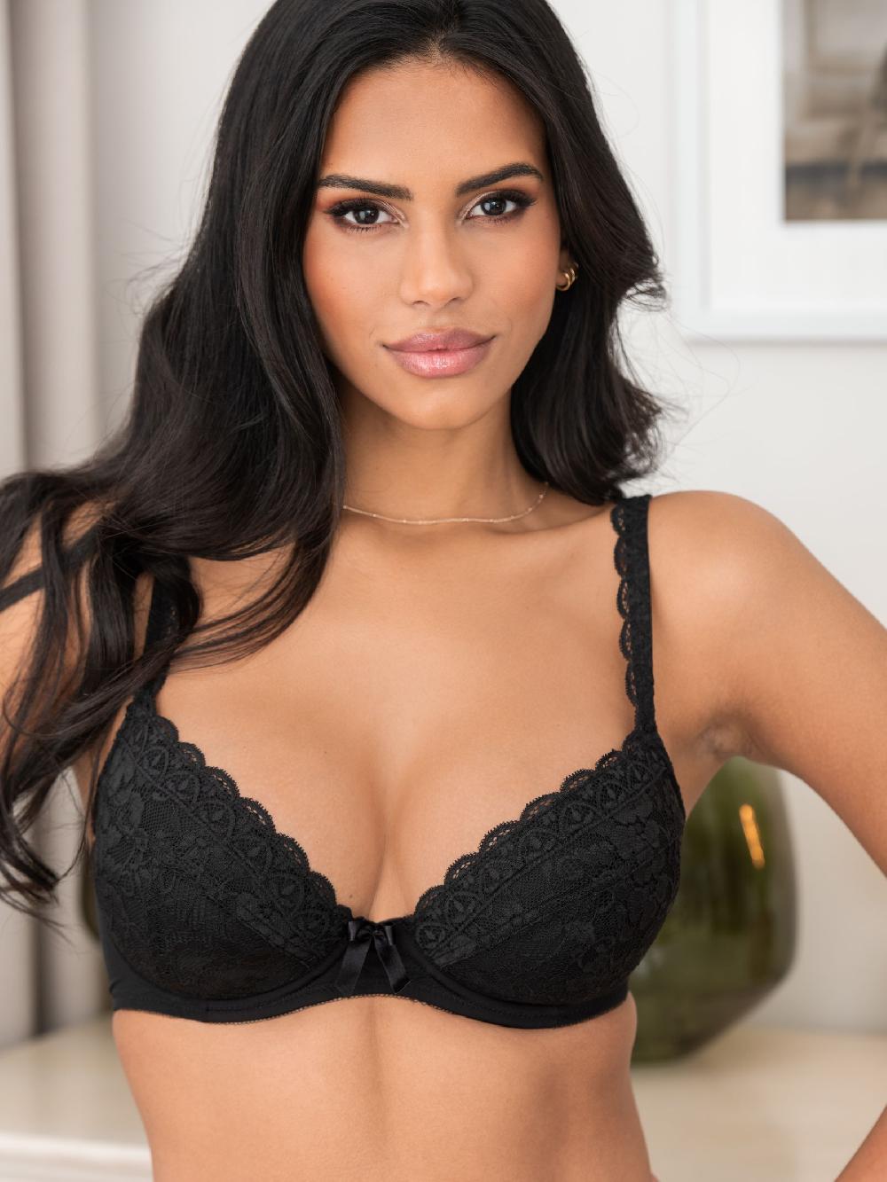 seraphine Pour Moi Black Padded Rebel Bra