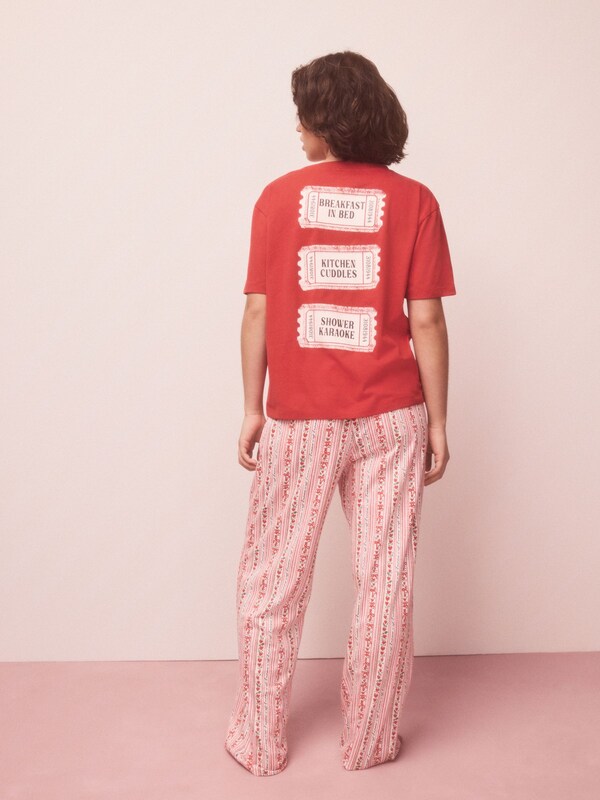 Seraphine Red Graphic Short Sleeve Pyjamas