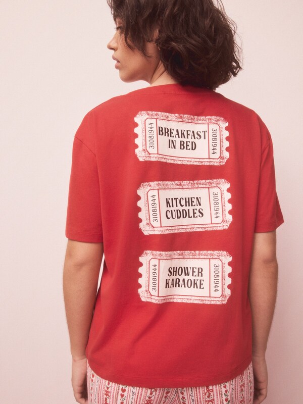 Seraphine Red Graphic Short Sleeve Pyjamas