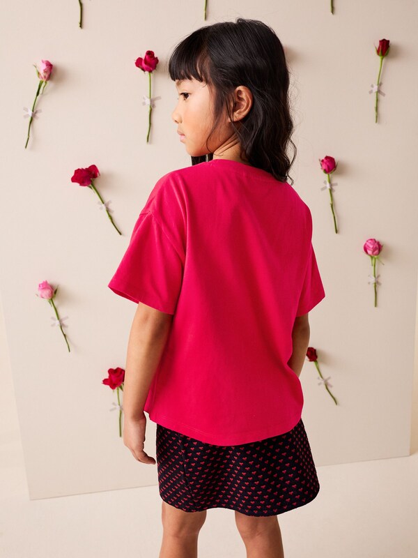 Seraphine Red Heart Sequin T-Shirt (3-16yrs)