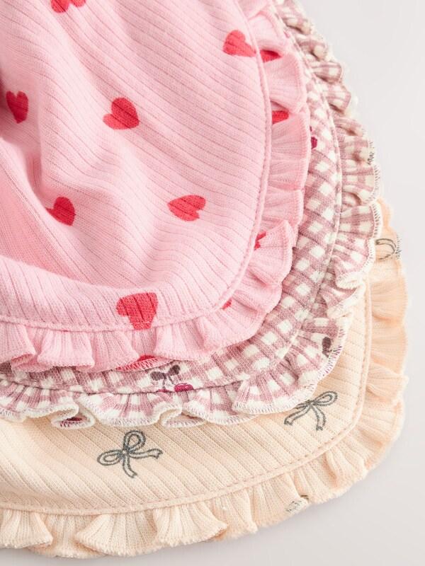 Seraphine Red/Pink Baby Bibs 3 Pack