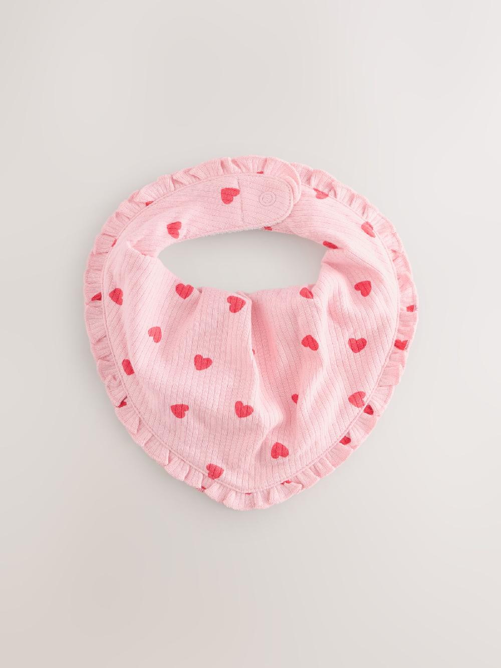 seraphine Red/Pink Baby Bibs 3 Pack