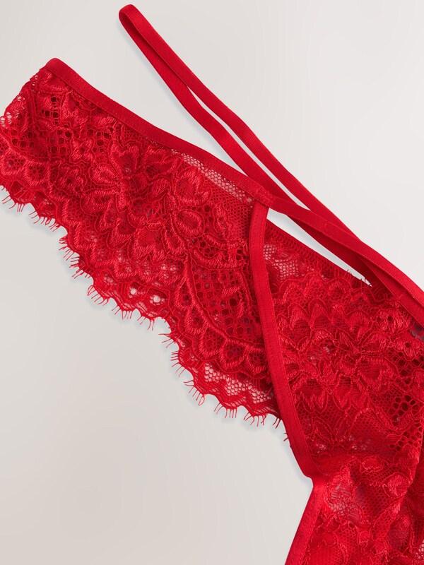 Seraphine Red Thong Lace Knickers