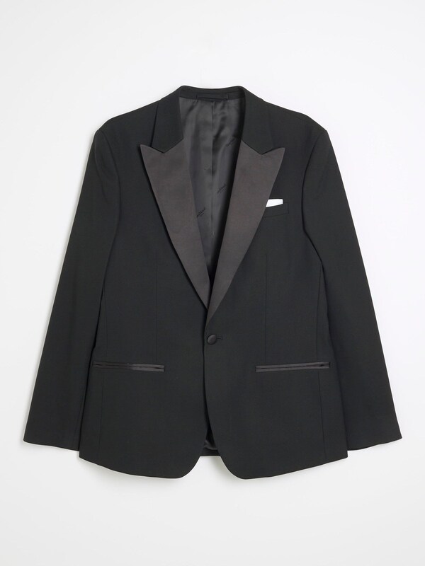 Seraphine River Island Black Plain Slim Tux Jacket
