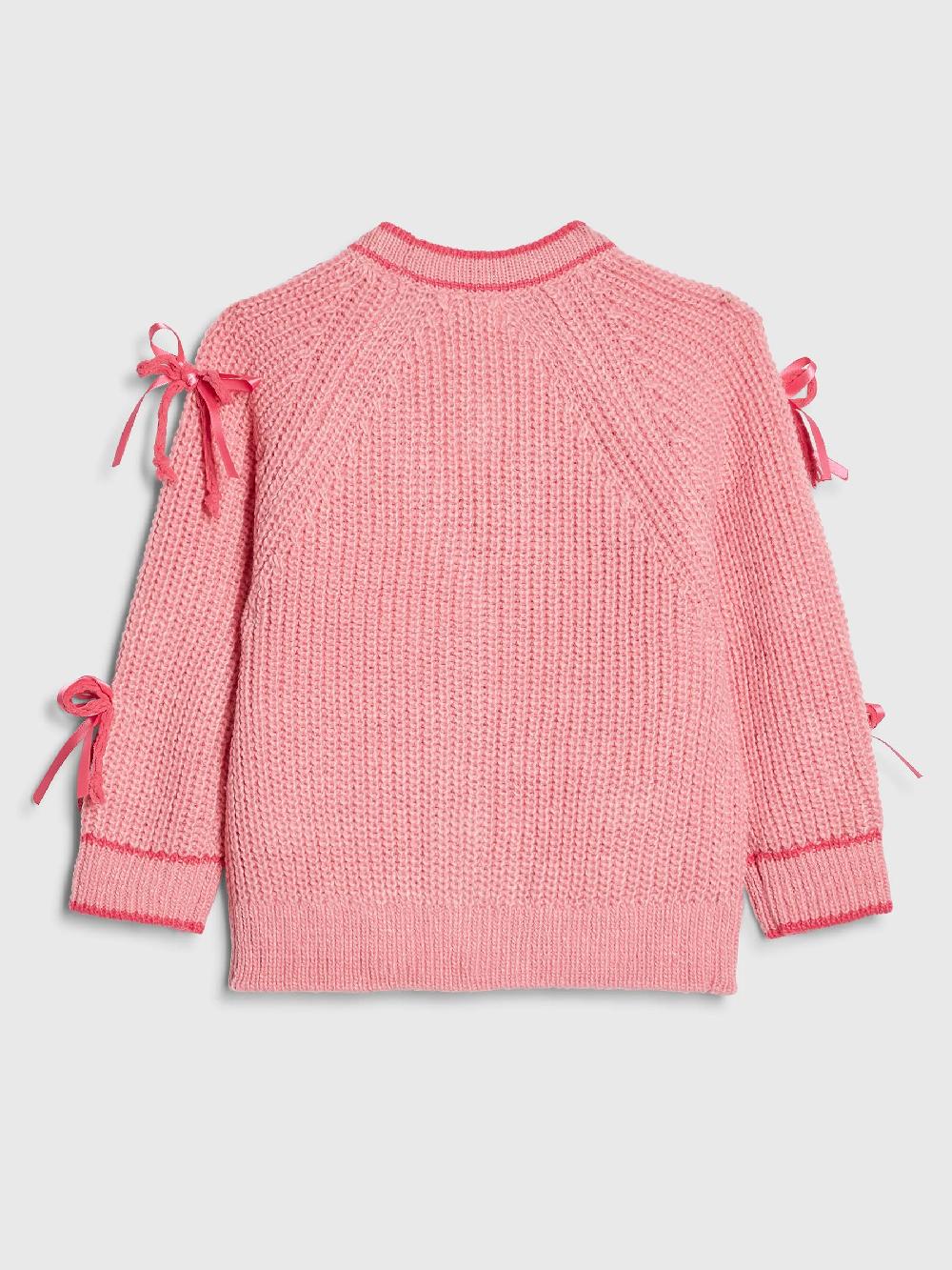 seraphine River Island Pink 3D Heart & Bow Cardigan