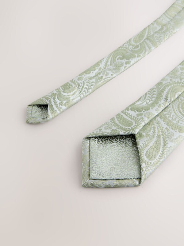 Seraphine Sage Green Tie Pocket Square And Pin Set