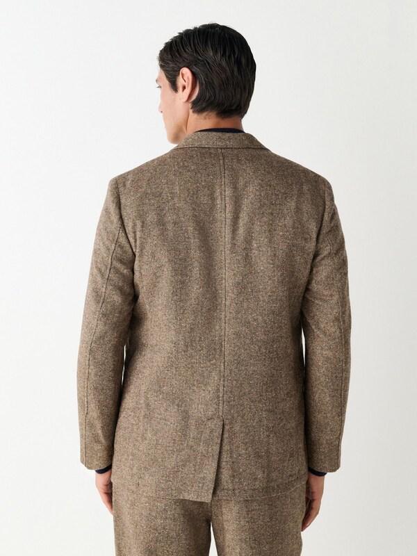 Seraphine Sand Relaxed Fit Wool Blend Suit Jacket