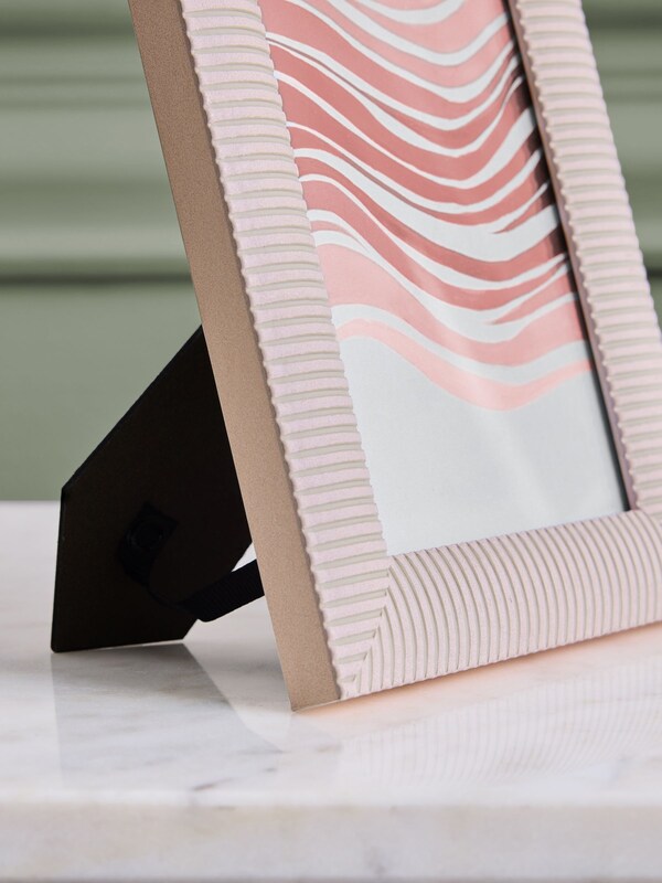 Seraphine Set Of 2 Pink Linear Photo Frames