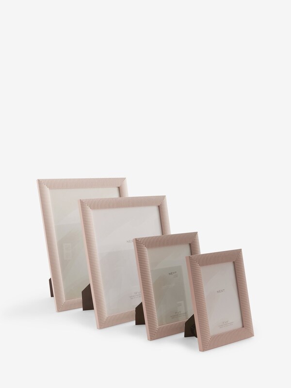 Seraphine Set Of 2 Pink Linear Photo Frames