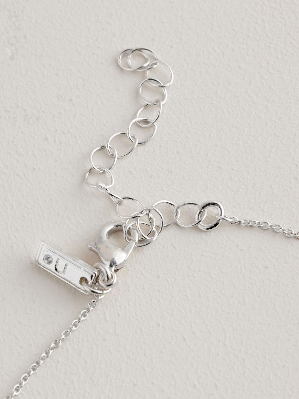 seraphine Silver Tone Heart Necklace