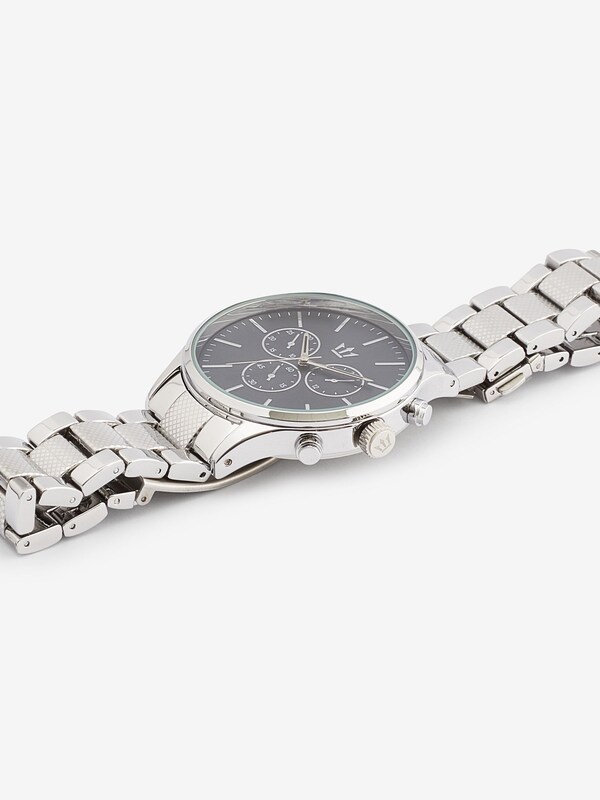 Seraphine Silver Tone Pattern Bracelet Watch