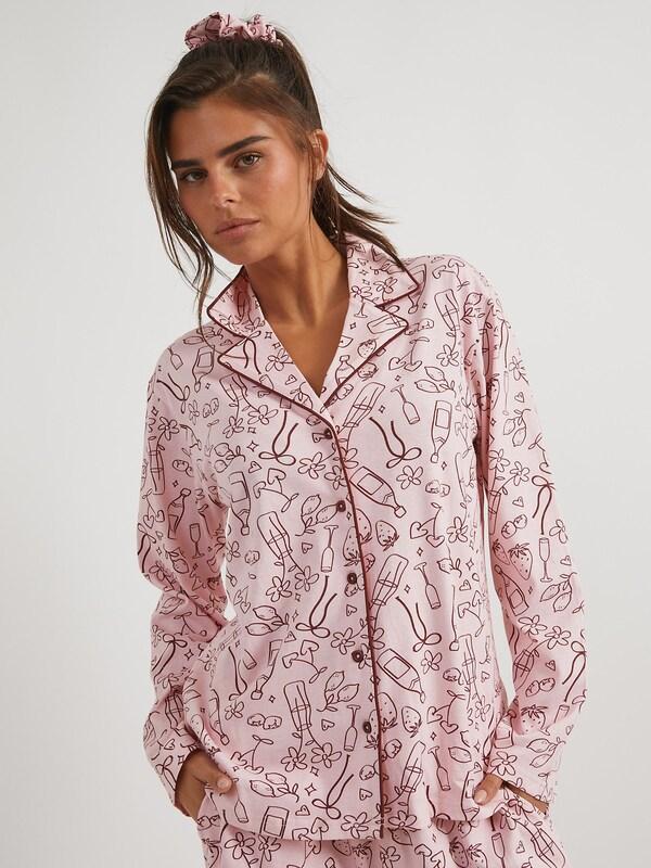 Seraphine Skinnydip Pink Girl Dinner Pyjamas Set