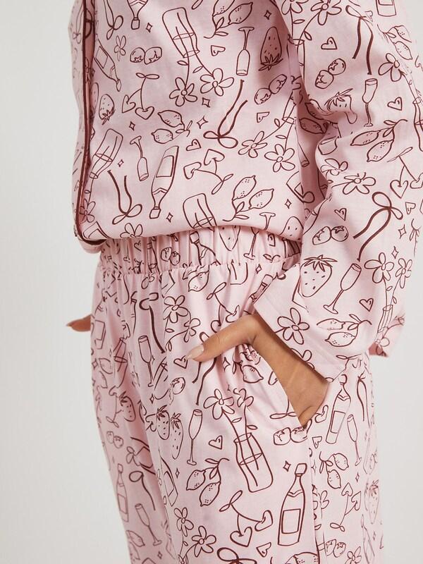 Seraphine Skinnydip Pink Girl Dinner Pyjamas Set