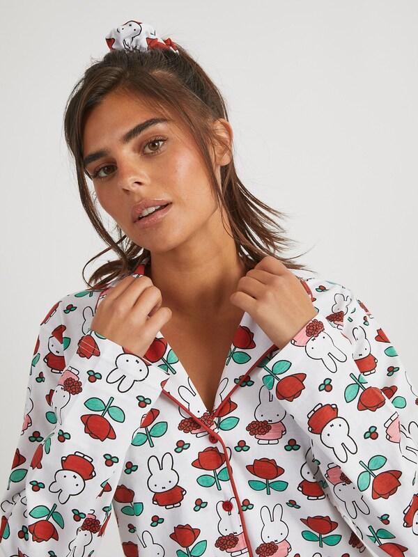 Seraphine Skinnydip White Miffy Rose Pyjamas Set