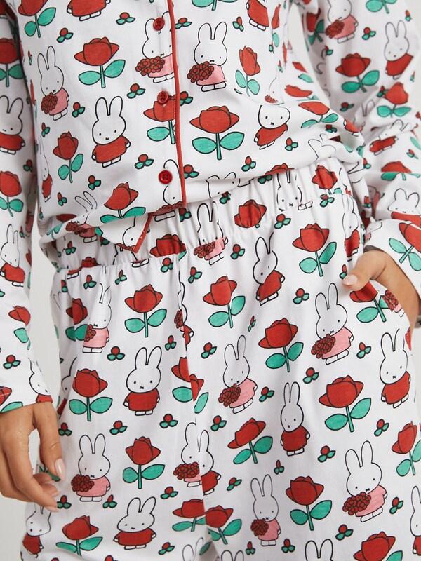 Seraphine Skinnydip White Miffy Rose Pyjamas Set