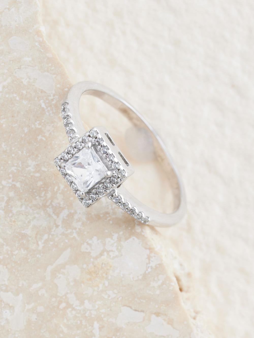 seraphine Sterling Silver Halo Ring