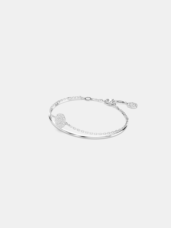 Seraphine Swarovski Silver Tone Crystal Bangles