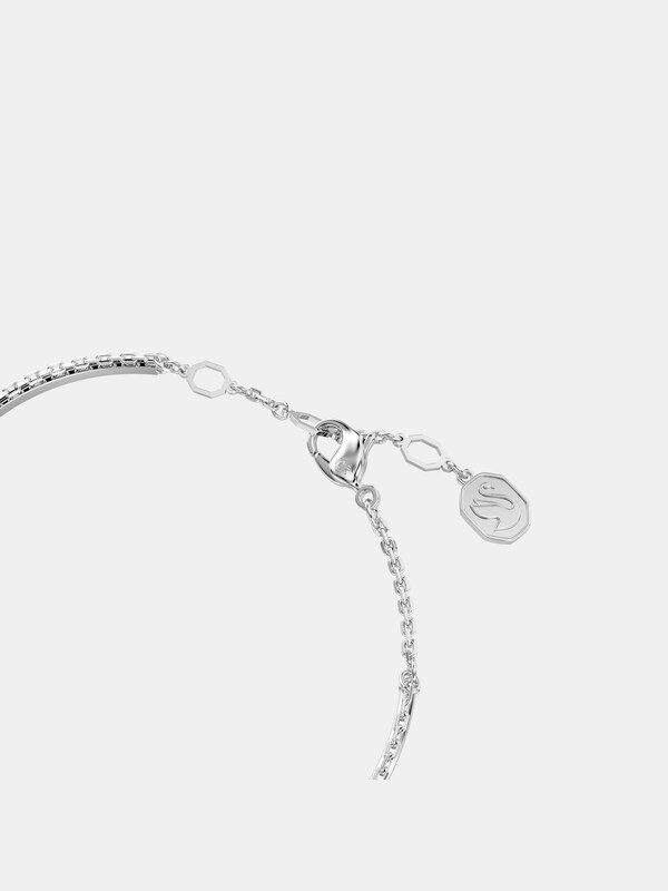 Seraphine Swarovski Silver Tone Crystal Bangles