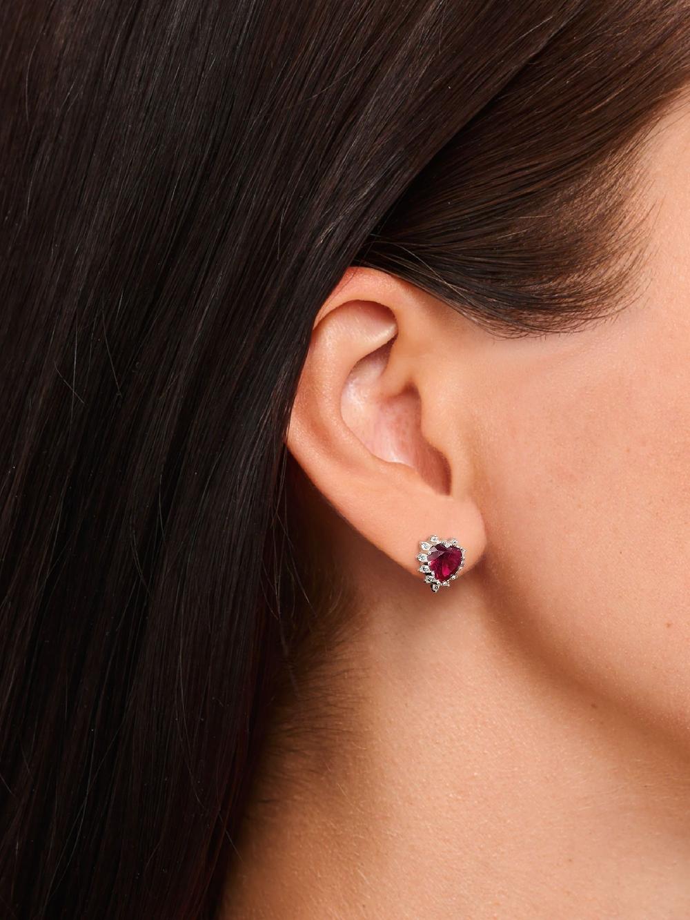 seraphine Thomas Sabo Red Romance Heart Ear Studs