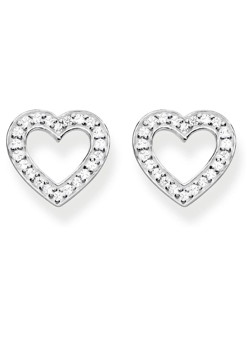 seraphine Thomas Sabo White Heart Love Studs