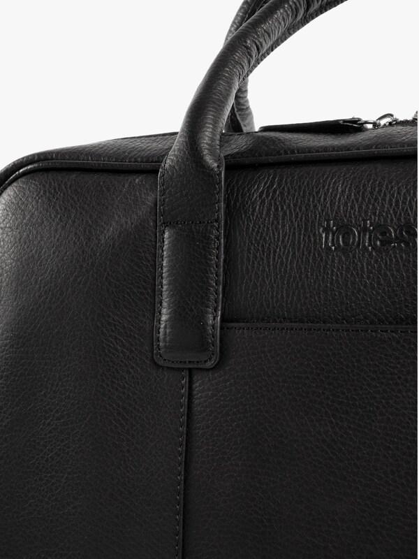 Seraphine Totes Black Genuine Leather Laptop Bag