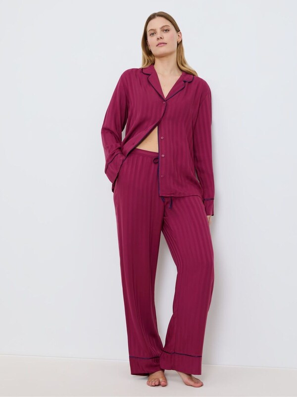Seraphine Triumph Red Amourette Jacquard - Pyjamas