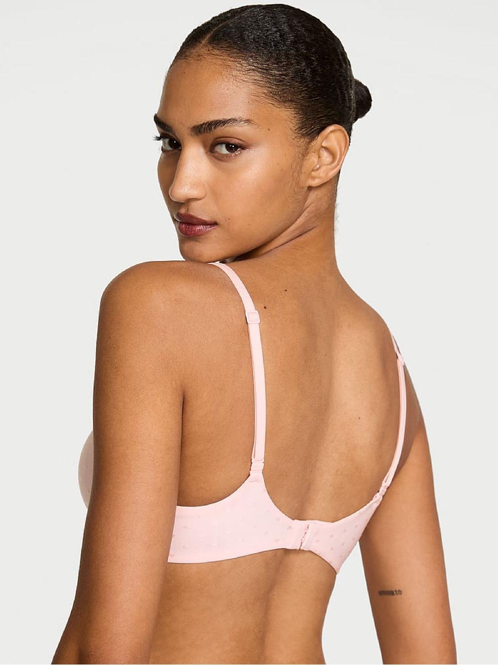 seraphine Victoria's Secret Angel Pink Demi Bra