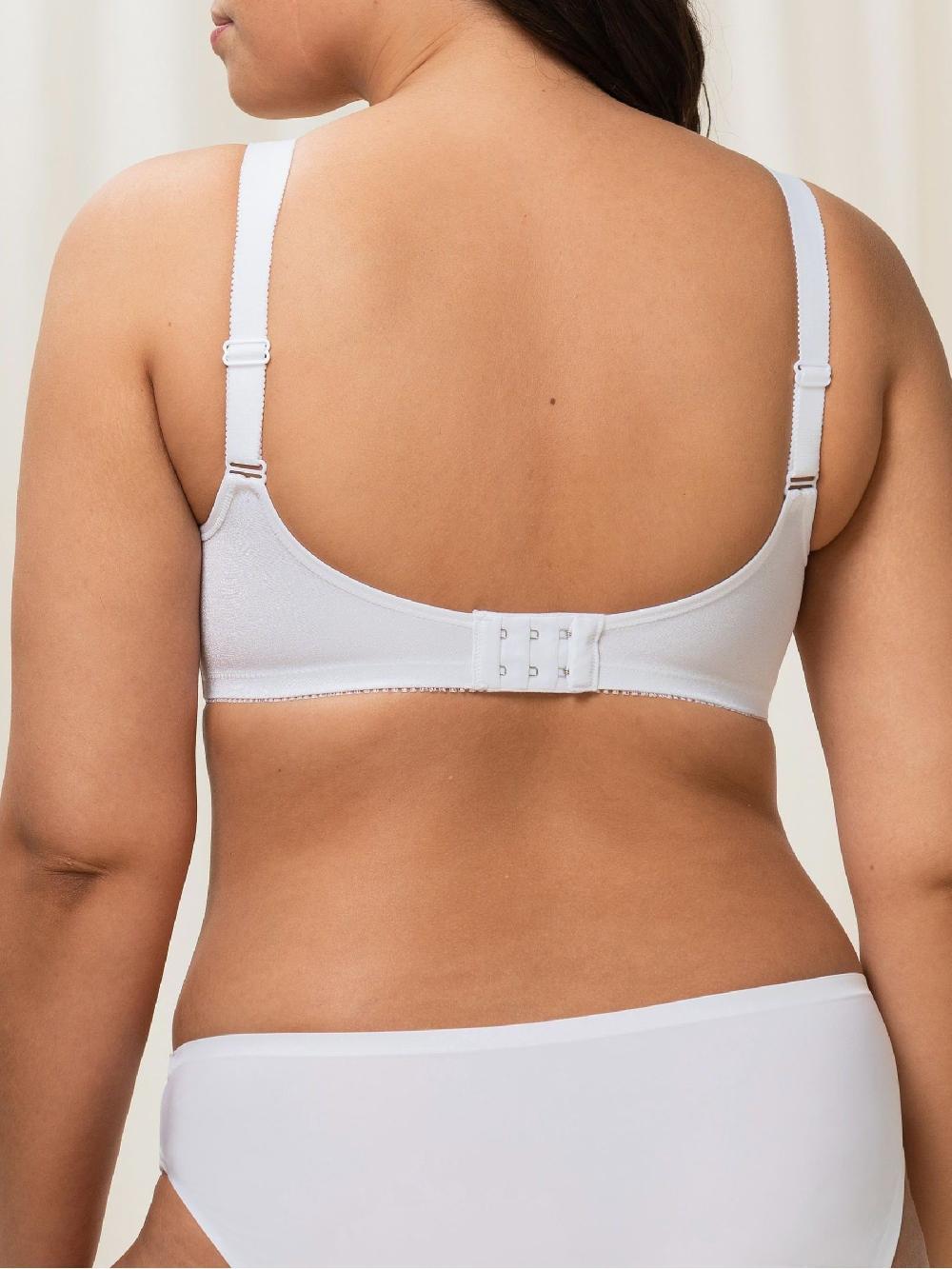 seraphine White Doreen + Cotton Non Wired Bra