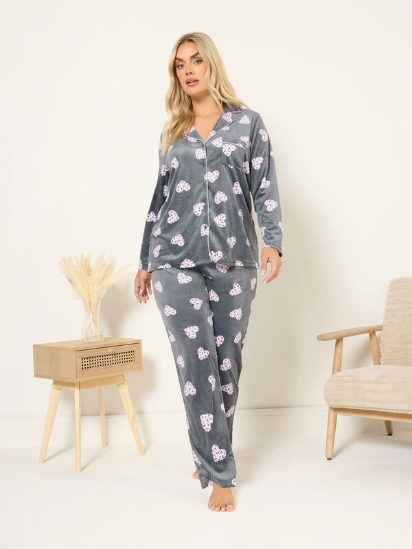 Seraphine Yours Curve Grey Baby Fleece Pyjamas Set