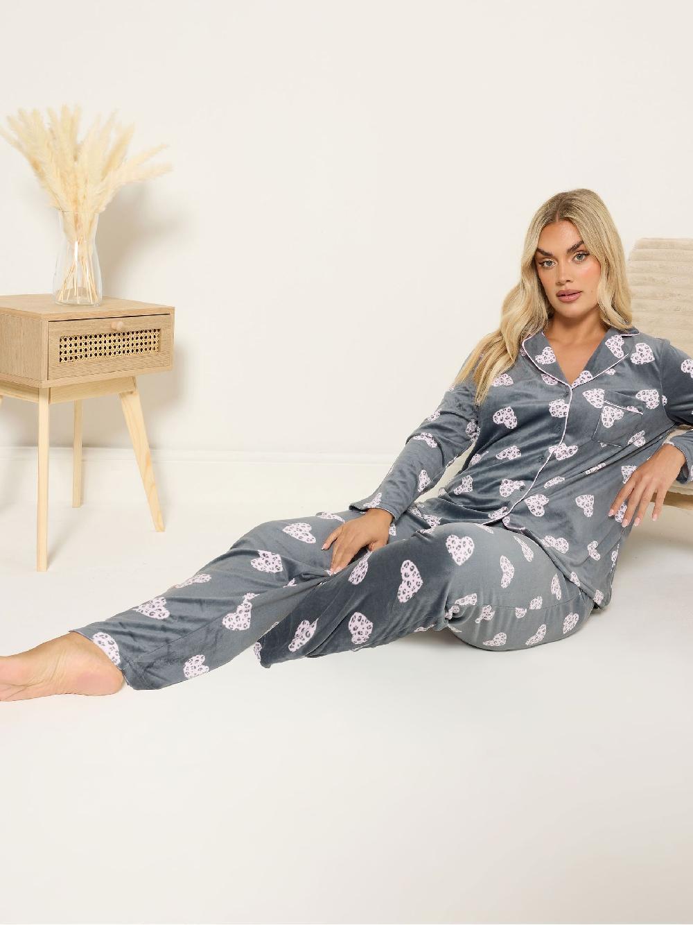 seraphine Yours Curve Grey Baby Fleece Pyjamas Set