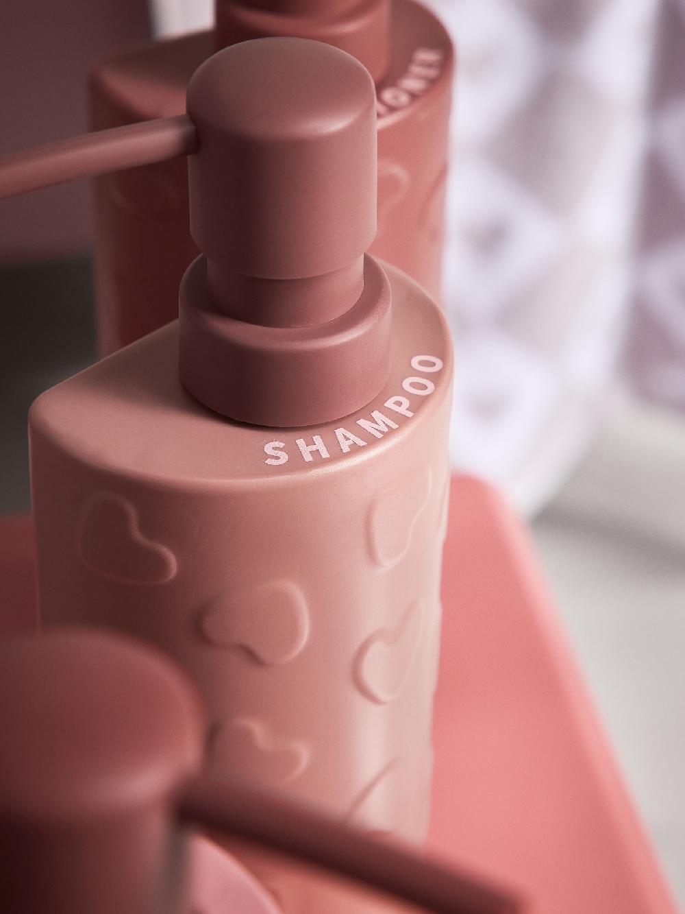 seraphine Set of 3 Pink Heart Reusable Dispenser Bottle