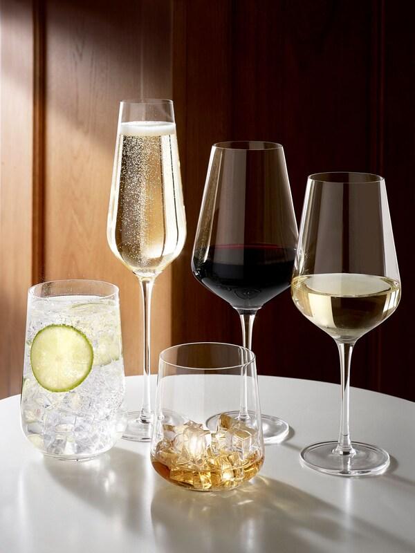 Seraphine Set Of 4 Clear Belgravia Crystal Set Of 4 White Wine Glasses