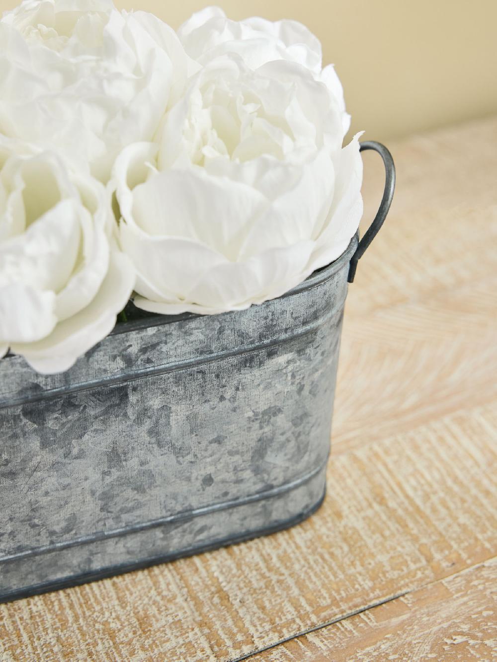 seraphine Shabby Chic by Rachel Ashwell® White Vintage Rose Trough
