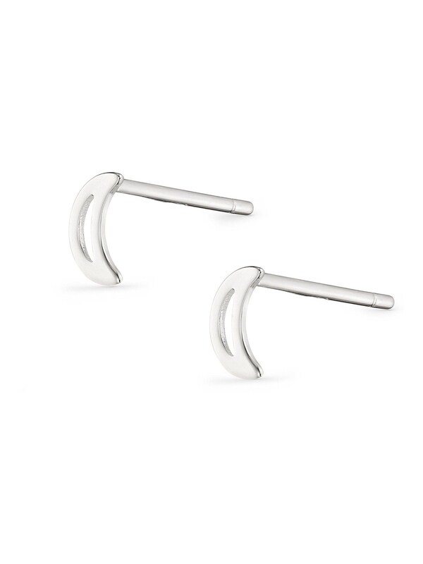 Seraphine Silver Sterling Silver Moon And Stars Earring Set