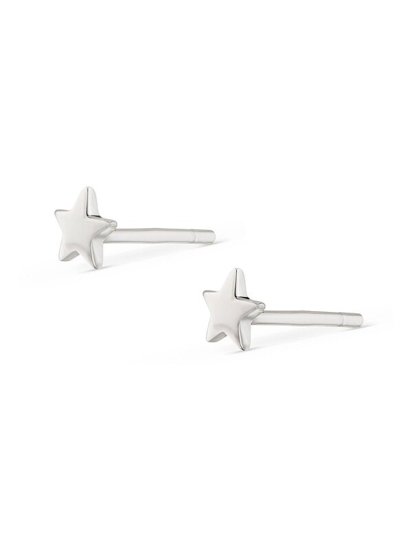 Seraphine Silver Sterling Silver Moon And Stars Earring Set