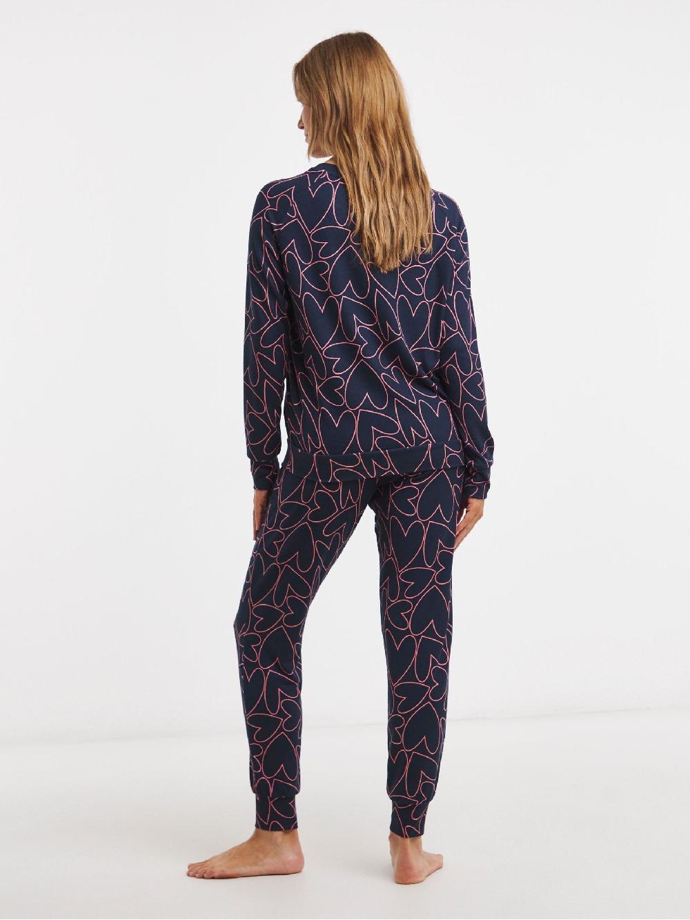 seraphine Simply Be Red Pretty Secrets Pointelle Knit Crew Neck Pyjamas Set