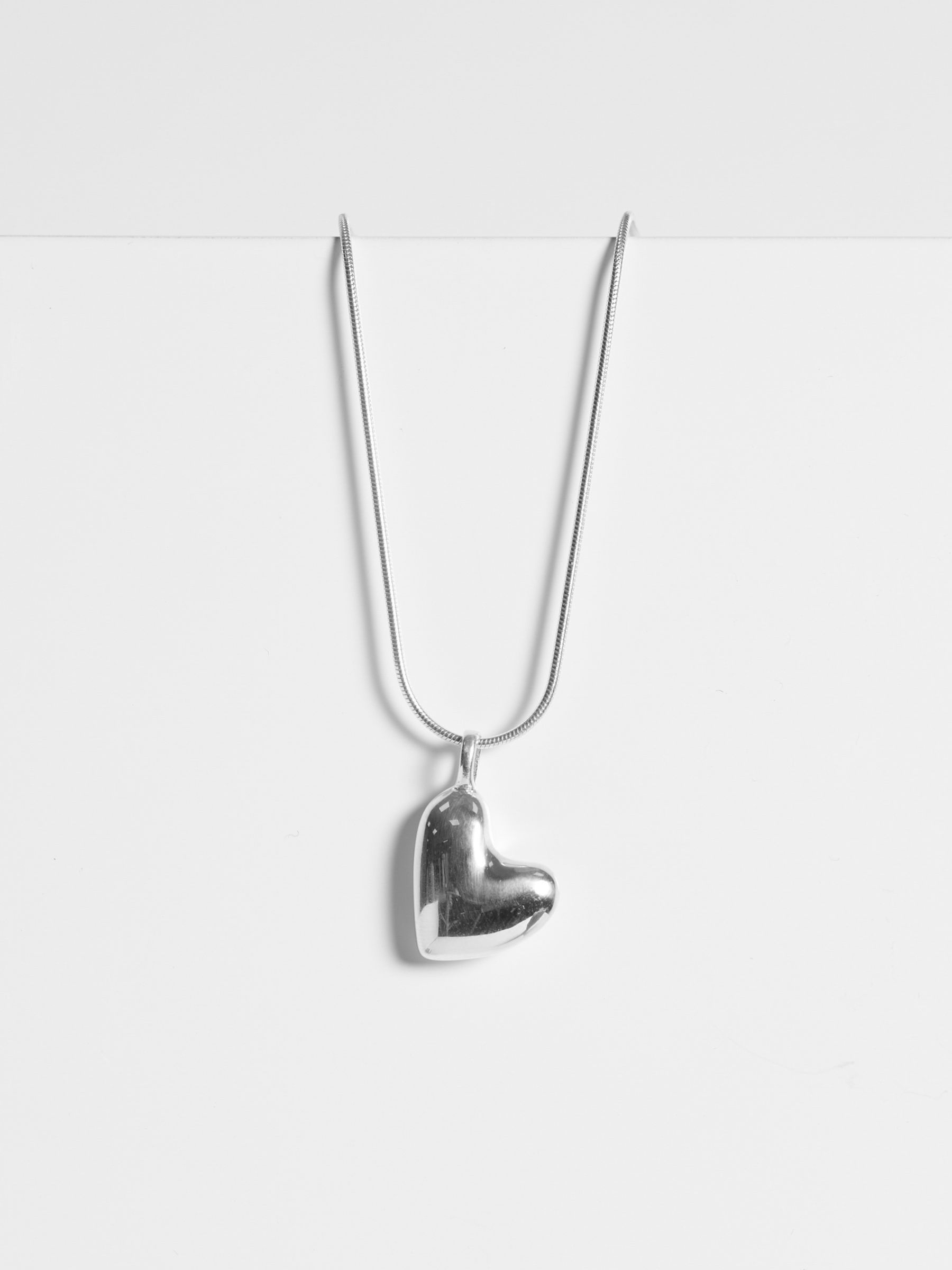 seraphine Simply Silver 925 Sterling Silver Molten Heart Pendant