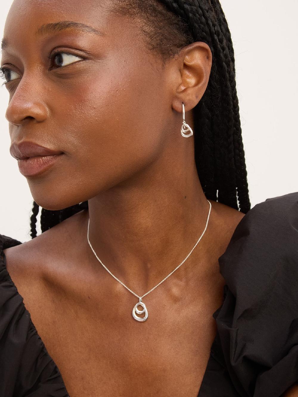 seraphine Simply Silver 925 Sterling Silver Polished Swirl Pendant