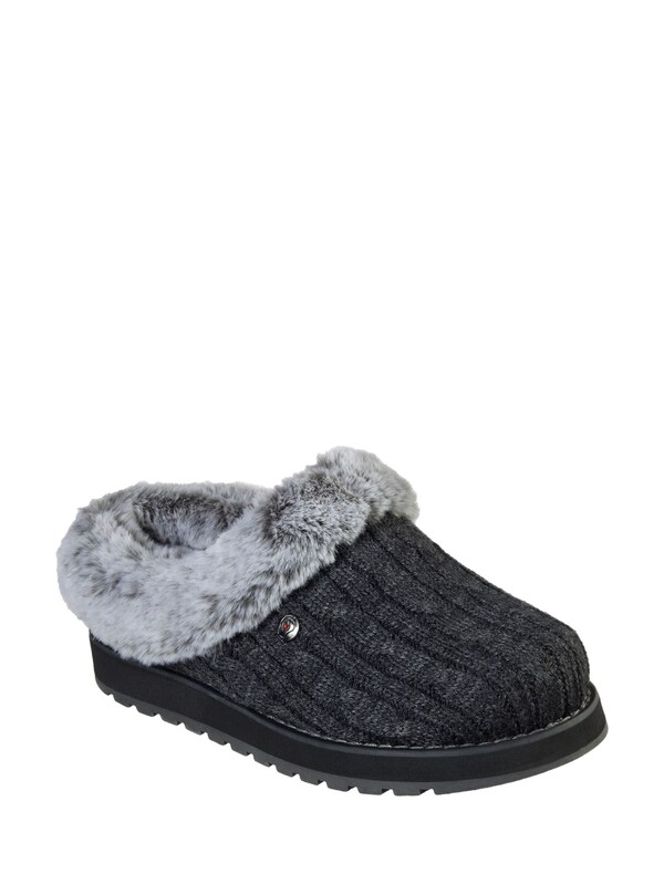 Seraphine Skechers Dark Grey Womens Keepsakes Ice Angel Slippers