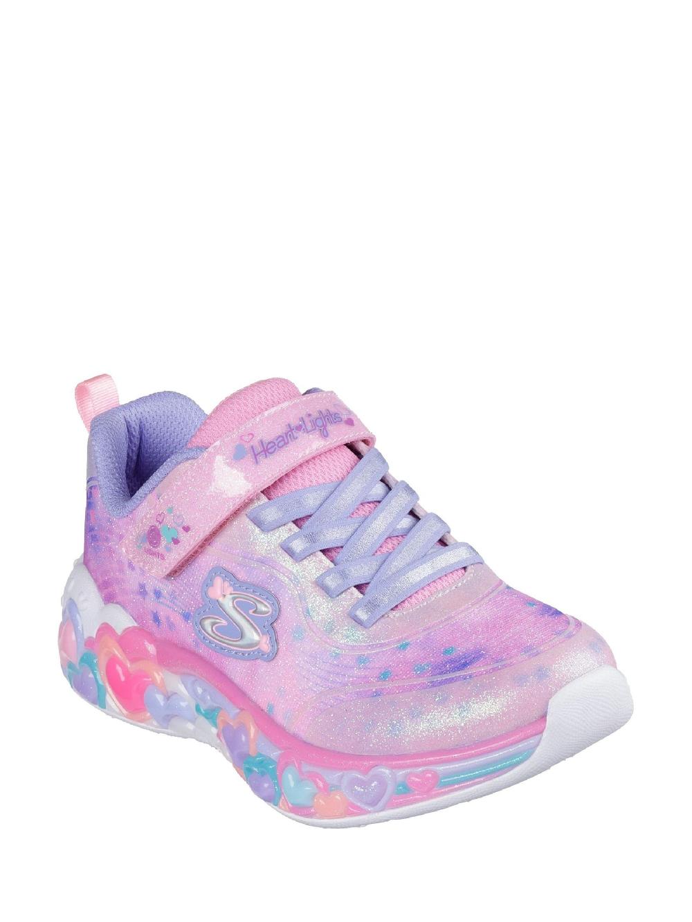 seraphine Skechers Pink Eternal Heart Lights Trainers
